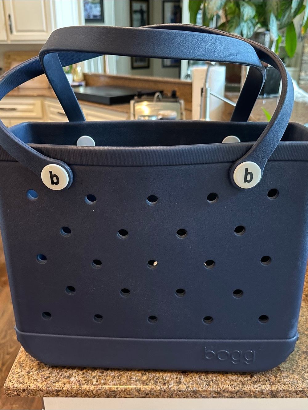 BOGG BAG Navy Perforated Duffel Tote